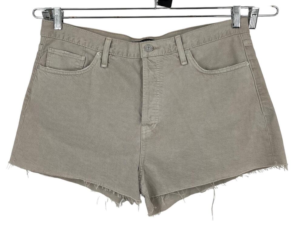 Hudson Shorts Lori high rise denim tan size 34